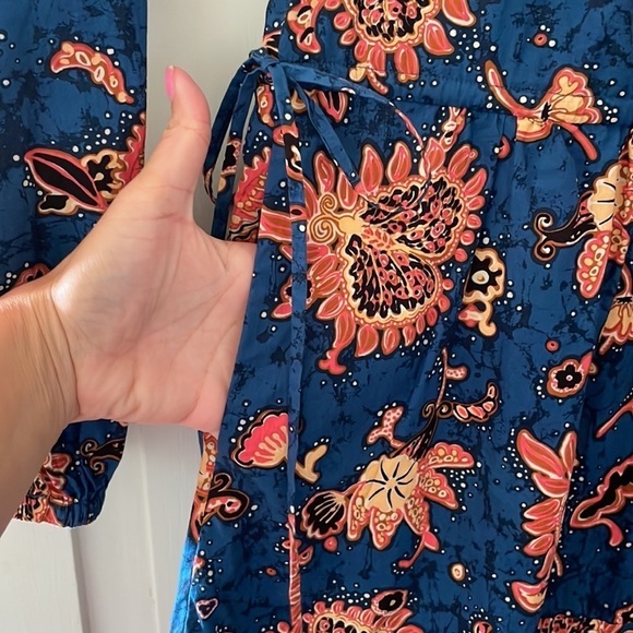 A.L.C. Myra Mini Dress in Blue/Pink Paisley Floral Size 4 - Picture 13 of 14